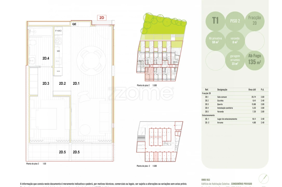 Apartamento T1 para Venda em Ramalde Foto 1