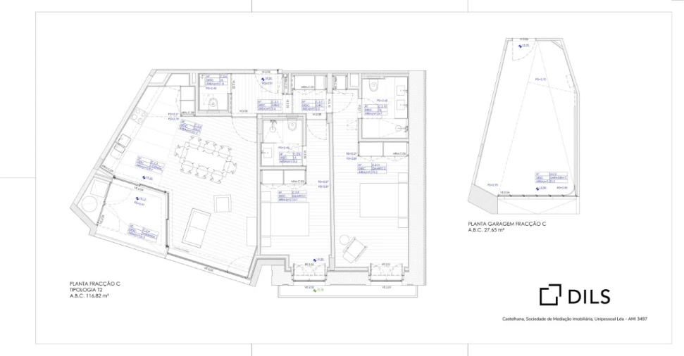 Apartamento T2 para Venda em Lordelo do Ouro e Massarelos Planta 1