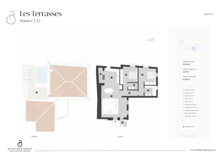 Apartamento T2 para Venda em Tavira (Santa Maria e Santiago) Planta 1