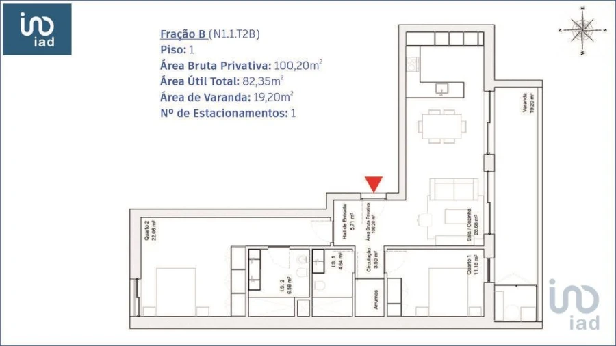 Apartamento T2 para Venda em Requeixo, Nossa Senhora de Fátima e Nariz Foto 4