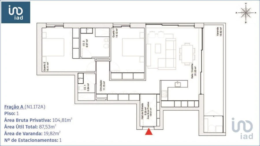 Apartamento T2 para Venda em Requeixo, Nossa Senhora de Fátima e Nariz Foto 11