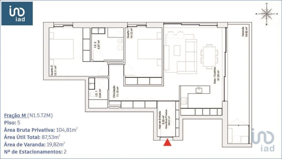 Apartamento T2 para Venda em Requeixo, Nossa Senhora de Fátima e Nariz Foto 2