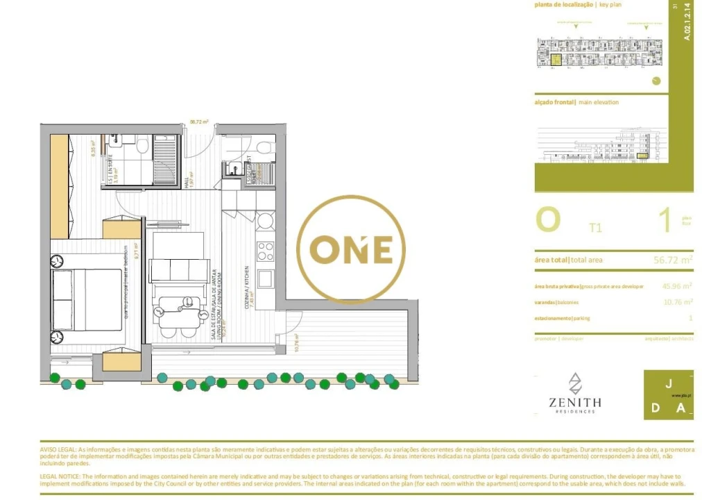 Apartamento T1 para Venda em Portimão Foto 38
