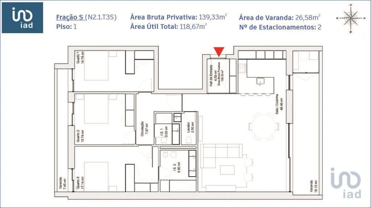 Apartamento T3 para Venda em Requeixo, Nossa Senhora de Fátima e Nariz Foto 4