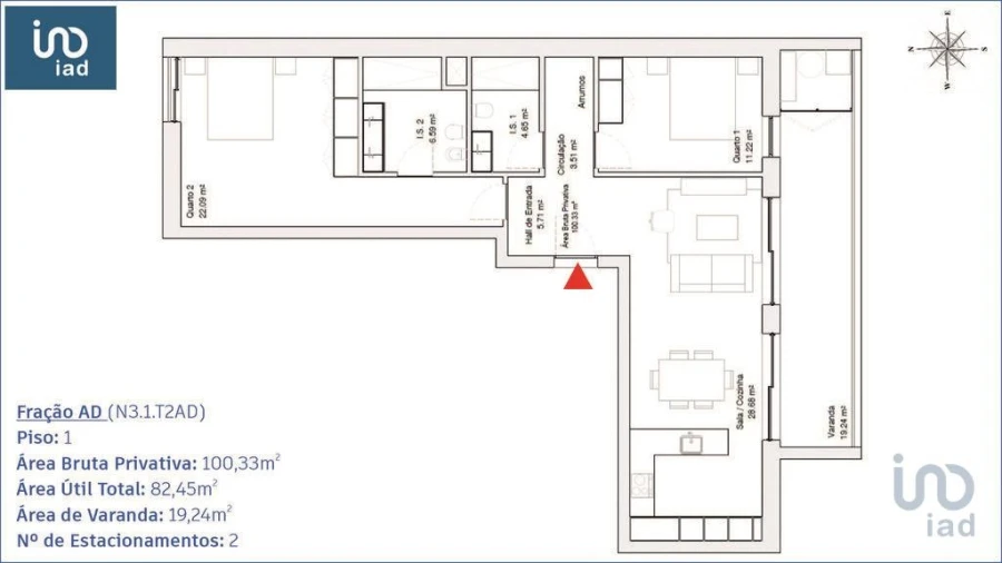 Apartamento T2 para Venda em Requeixo, Nossa Senhora de Fátima e Nariz Foto 4
