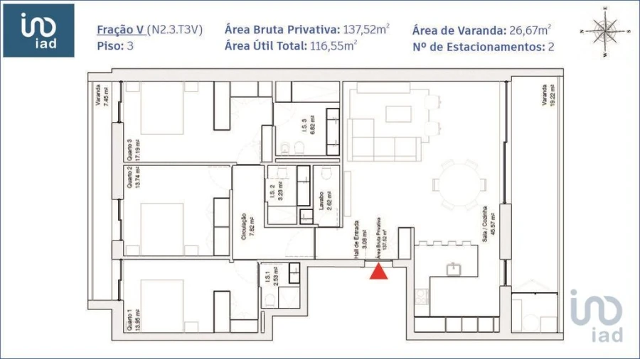 Apartamento T3 para Venda em Requeixo, Nossa Senhora de Fátima e Nariz Foto 5