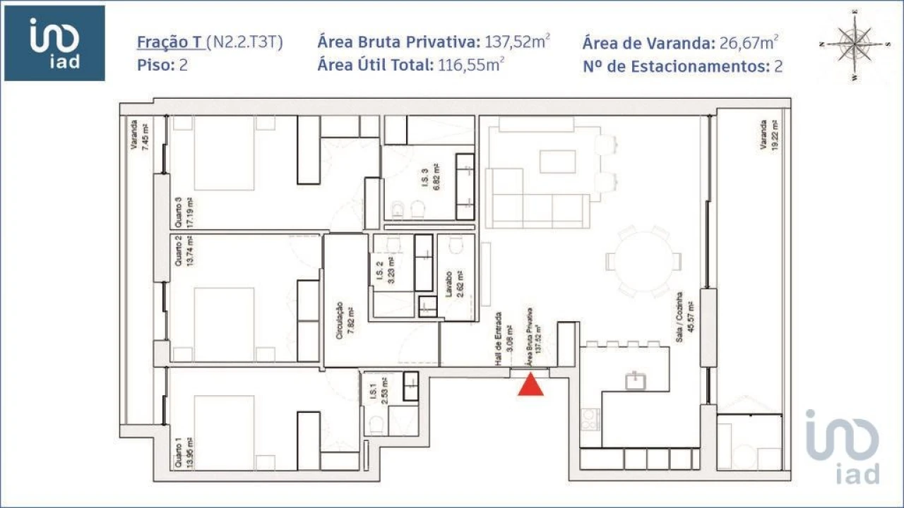 Apartamento T3 para Venda em Requeixo, Nossa Senhora de Fátima e Nariz Foto 5