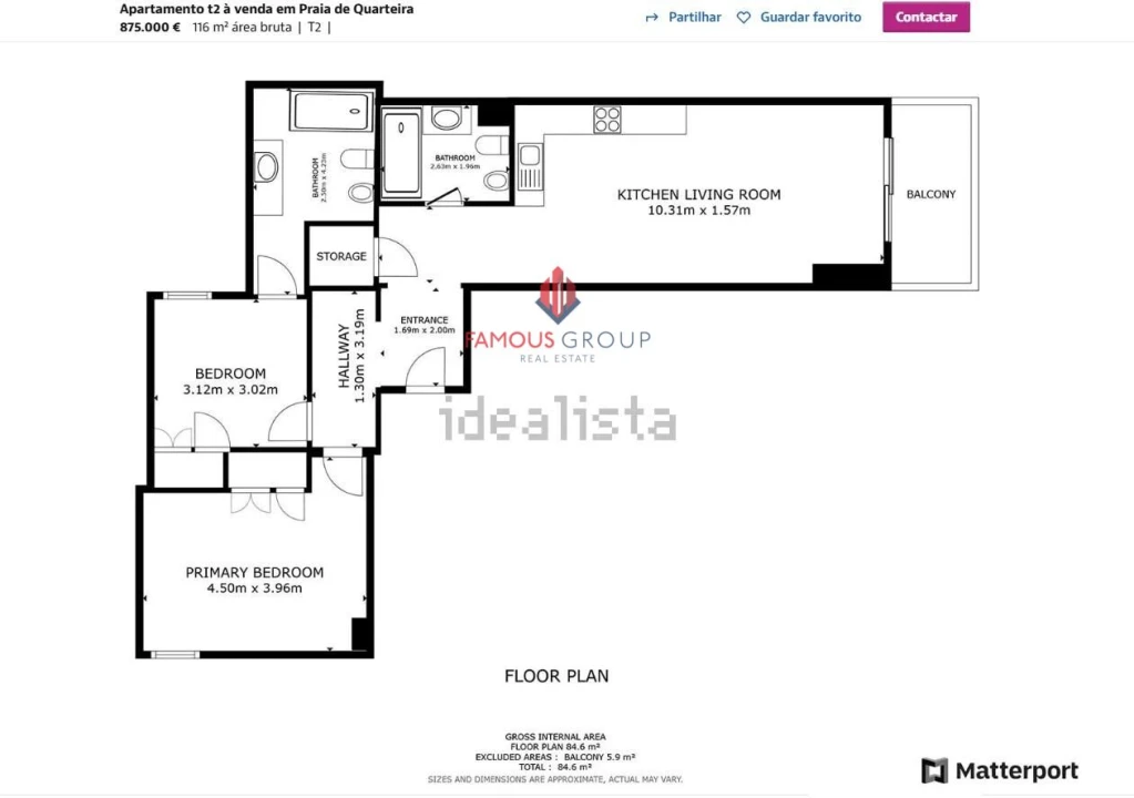 Apartamento T2 para Venda em Quarteira Foto 32