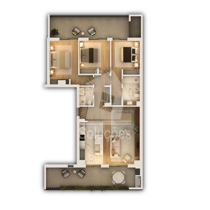 Apartamento T3 para Venda em Portimão Foto 11
