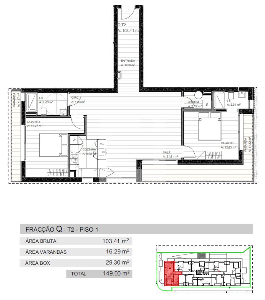 Apartamento T2 para Venda em Grijo Foto 18