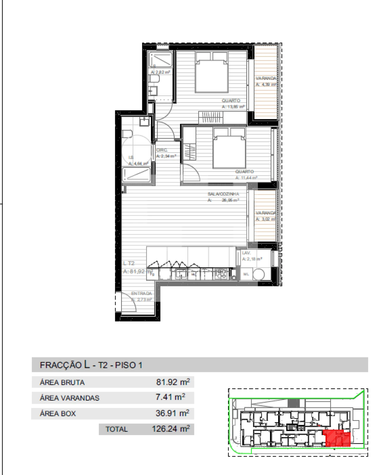 Apartamento T2 para Venda em Grijo Foto 16