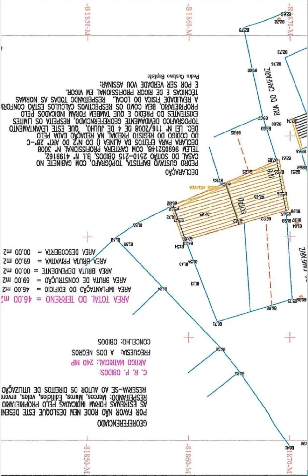 Terreno para Venda em A dos Negros Planta 2