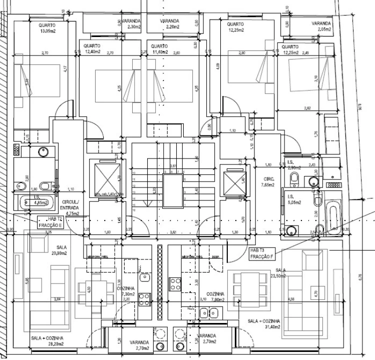 Apartamento T3 para Venda em Corroios Planta 2