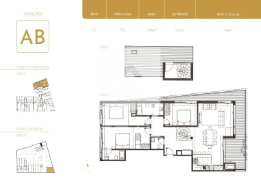 Apartamento T3 para Venda em São Felix da Marinha