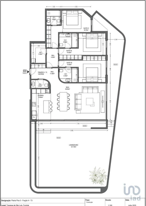Apartamento T3 para Venda em Imaculado Coração de Maria
