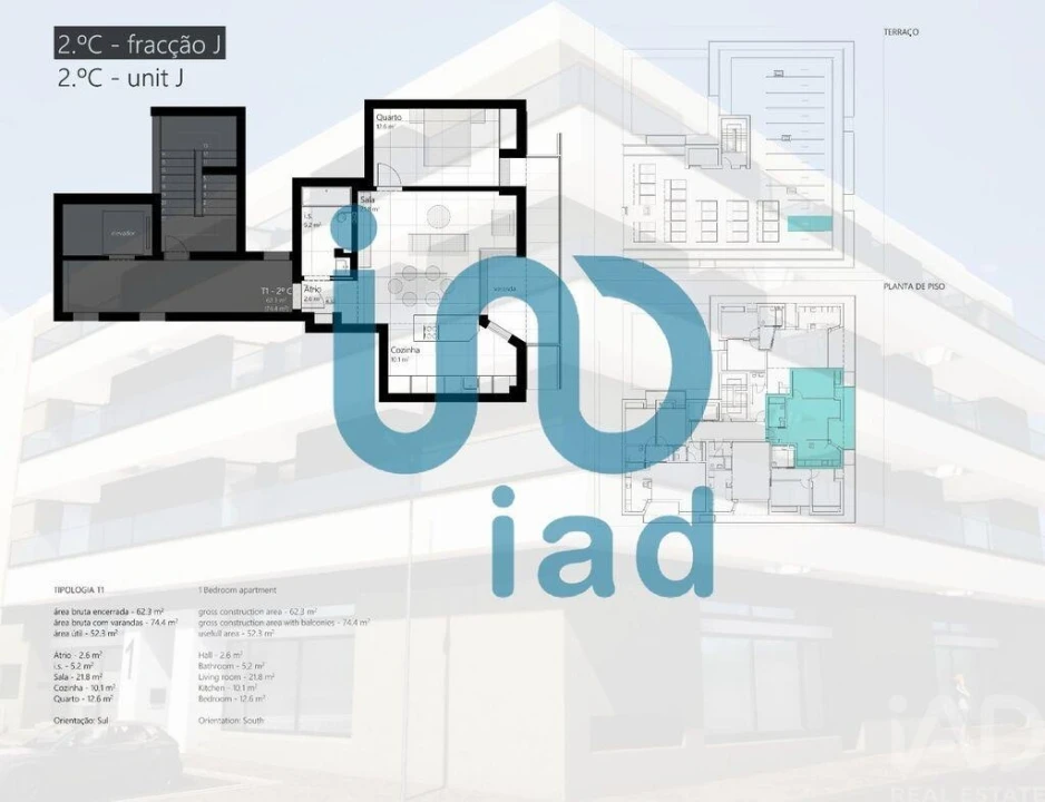 Apartamento T1 para Venda em Quelfes Foto 4
