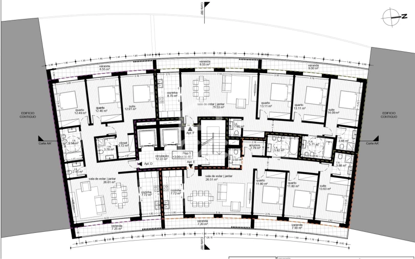 Apartamento T3 para Venda em Viseu Foto 7