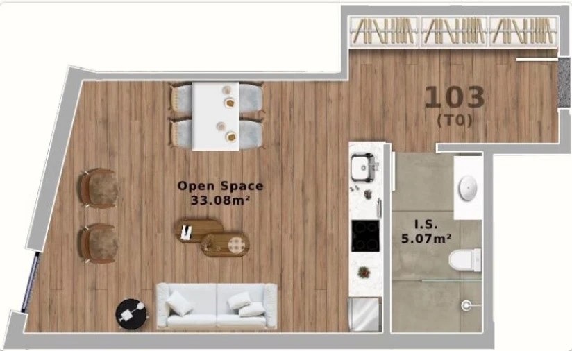 Apartamento para Venda em Santa Marinha e São Pedro da Afurada Planta 1