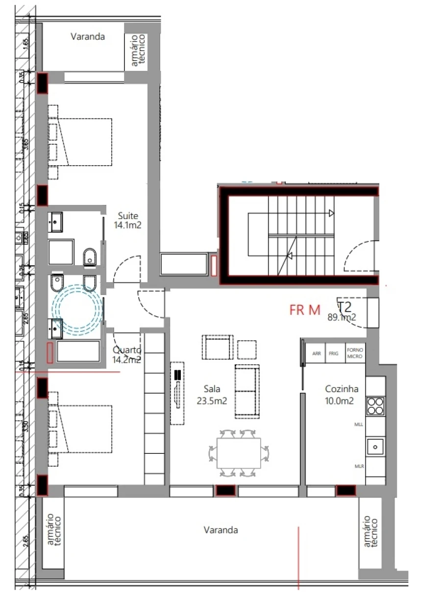 Apartamento T2 para Venda em Santo Antonio dos Olivais Foto 7