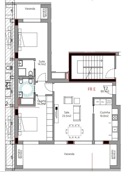 Apartamento T2 para Venda em Santo Antonio dos Olivais