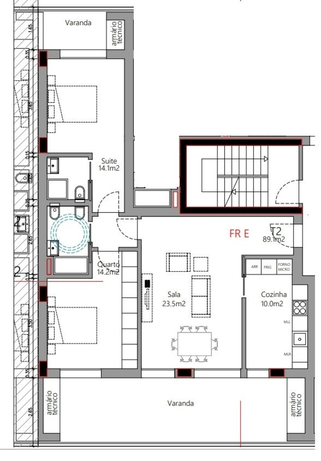 Apartamento T2 para Venda em Santo Antonio dos Olivais Foto 8