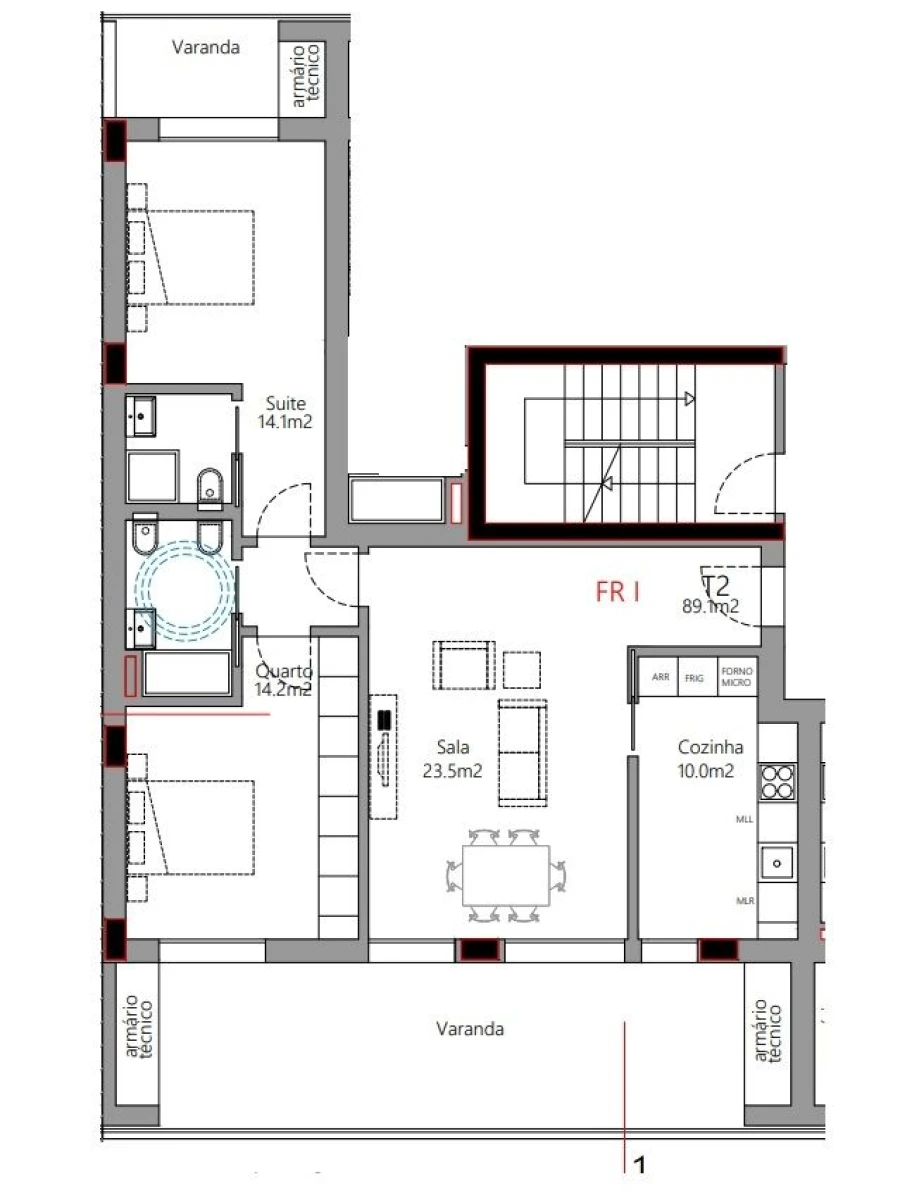 Apartamento T2 para Venda em Santo Antonio dos Olivais Foto 8