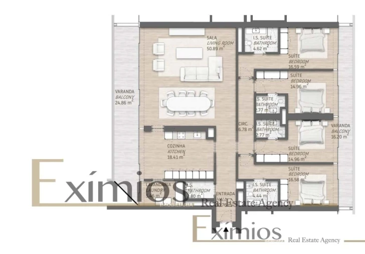 Apartamento T4 para Venda em Quarteira Foto 25