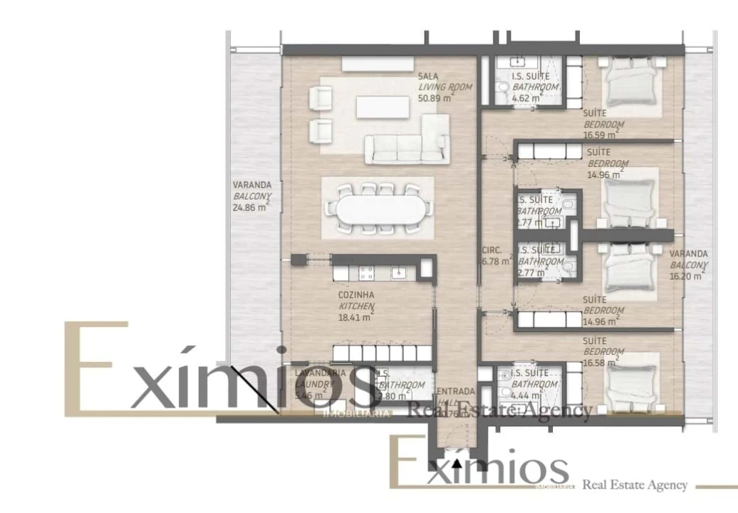 Apartamento T4 para Venda em Quarteira Foto 25