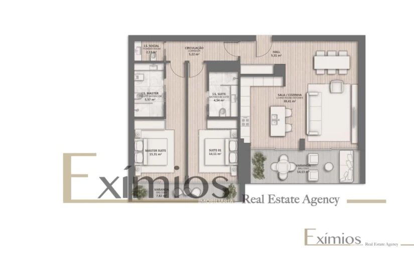 Apartamento T2 para Venda em Quarteira Foto 32