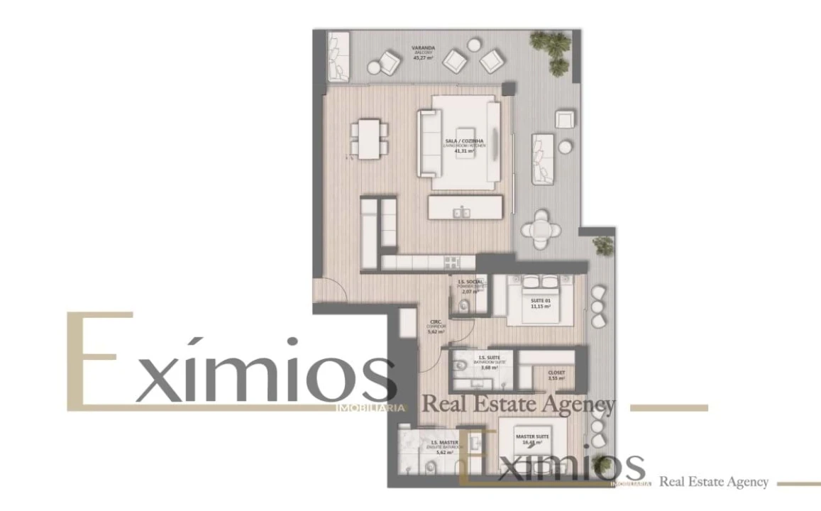 Apartamento T2 para Venda em Quarteira Foto 32