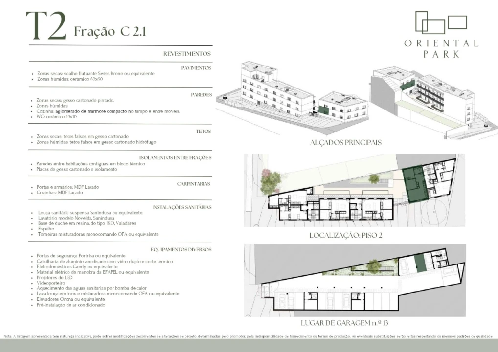 Apartamento T1 para Venda em Campanhã Planta 15