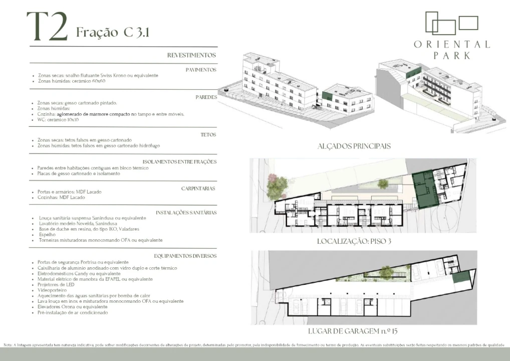 Apartamento T1 para Venda em Campanhã Planta 20