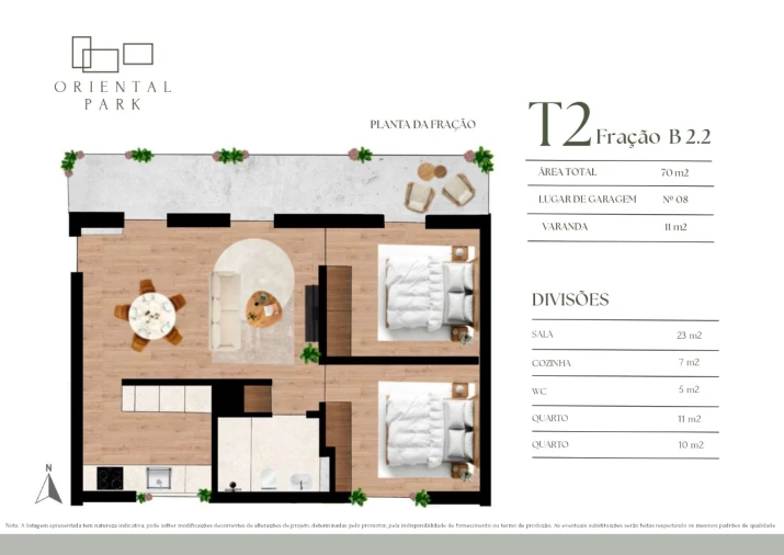 Apartamento T1 para Venda em Campanhã Planta 10
