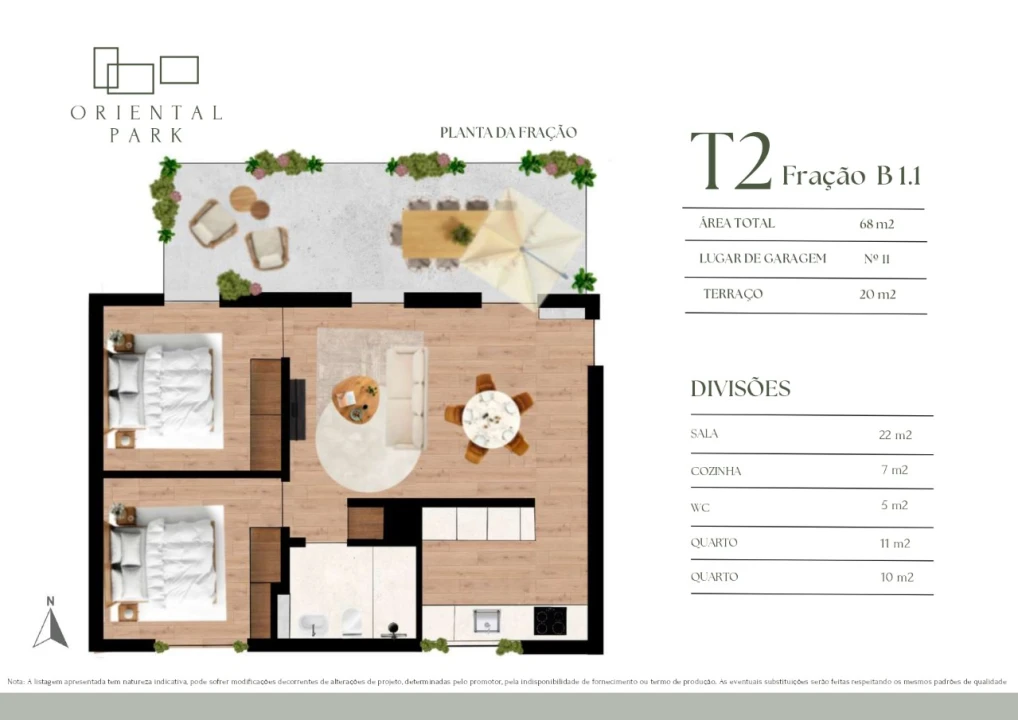 Apartamento T2 para Venda em Campanhã Planta 4