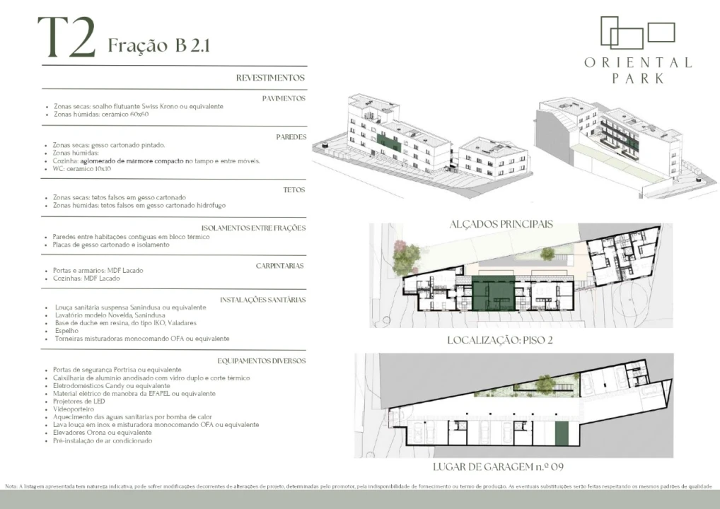 Apartamento T2 para Venda em Campanhã Planta 8
