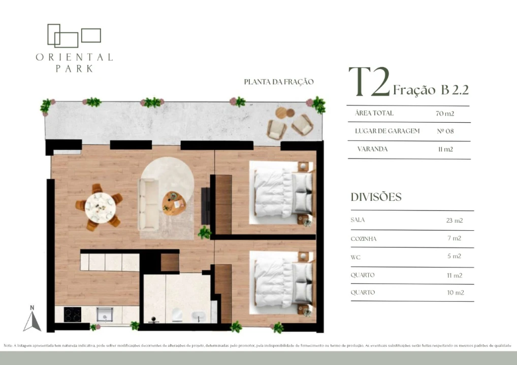 Apartamento T2 para Venda em Campanhã Planta 10