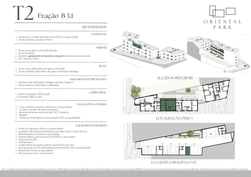 Apartamento T2 para Venda em Campanhã Planta 12