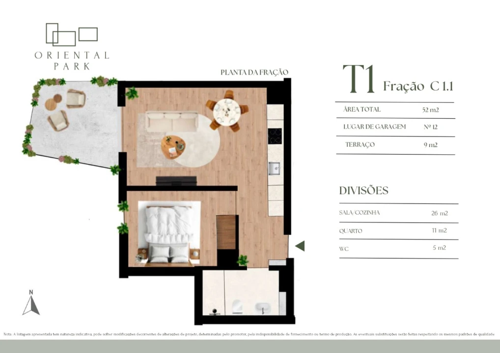 Apartamento T2 para Venda em Campanhã Planta 14