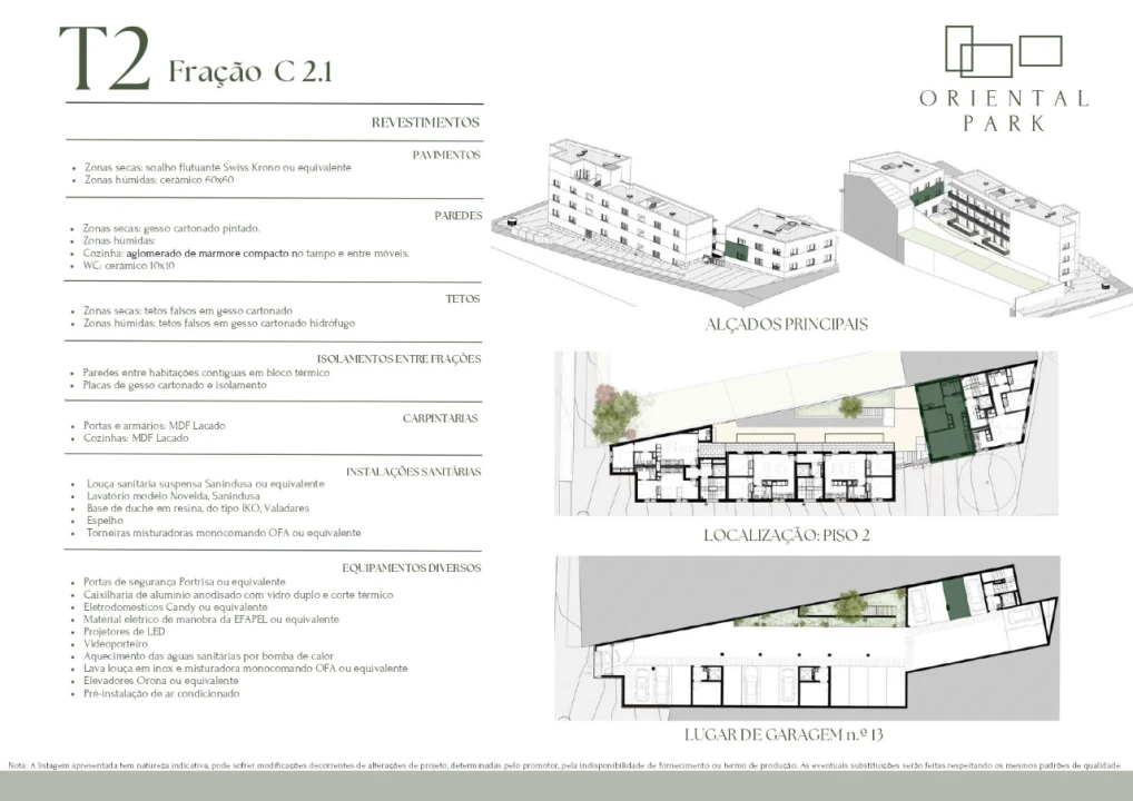 Apartamento T2 para Venda em Campanhã Planta 15