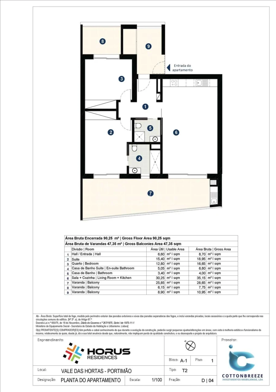Apartamento T2 para Venda em Portimão Foto 24