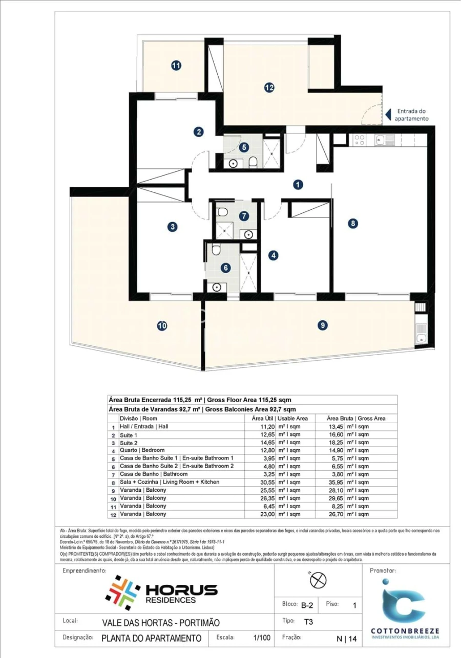 Apartamento T3 para Venda em Portimão Foto 24
