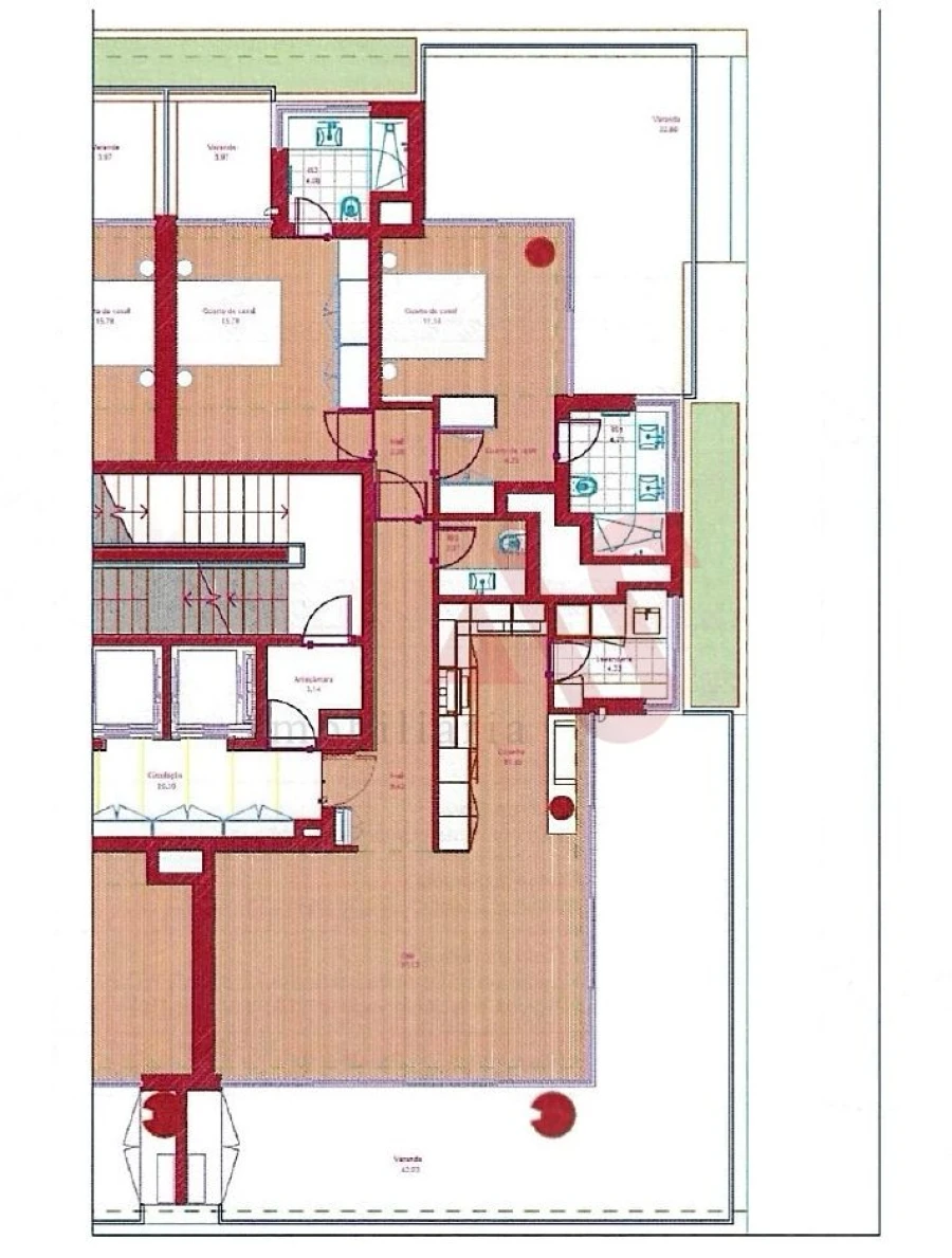 Apartamento T2 para Venda em Aldoar, Foz do Douro e Nevogilde Planta 1