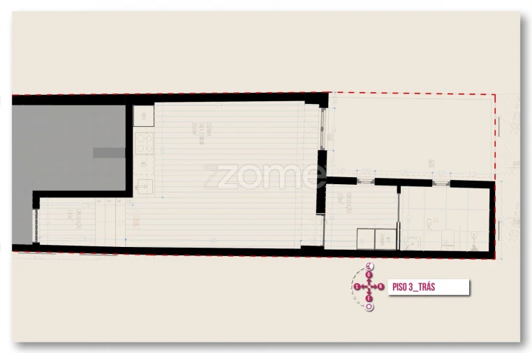 Apartamento T1 para Venda em Cedofeita, Santo Ildefonso, Sé, Miragaia, São Nicolau e Vitória Planta 1