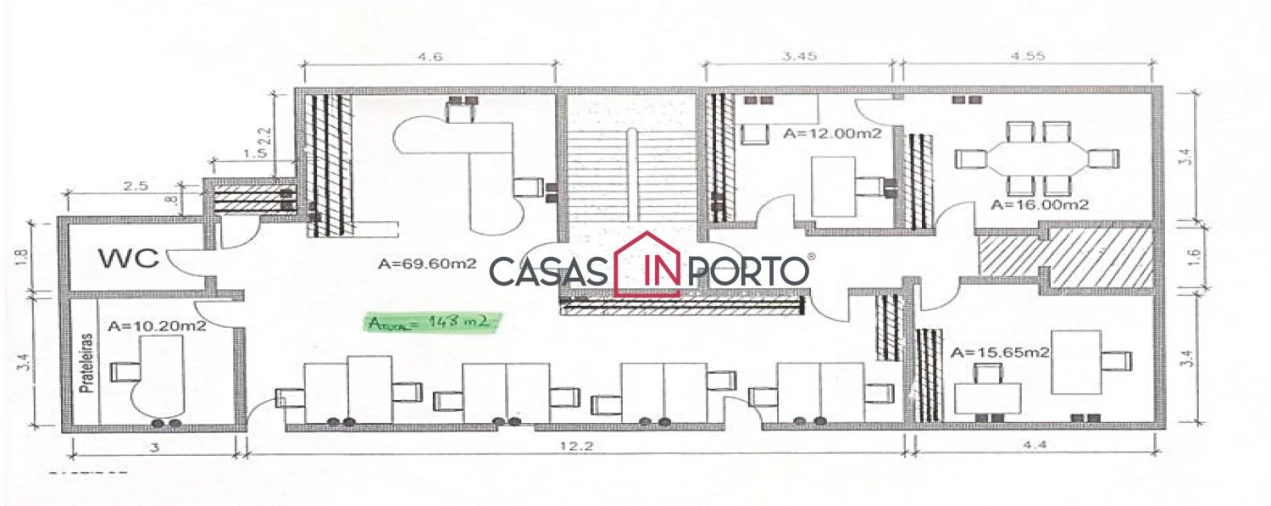 Loja para Arrendamento em Cedofeita, Santo Ildefonso, Sé, Miragaia, São Nicolau e Vitória Planta 1