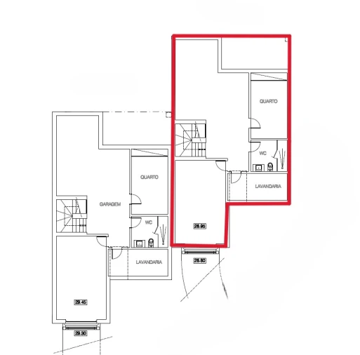 Moradia T3 para Venda em Quarteira Planta 1