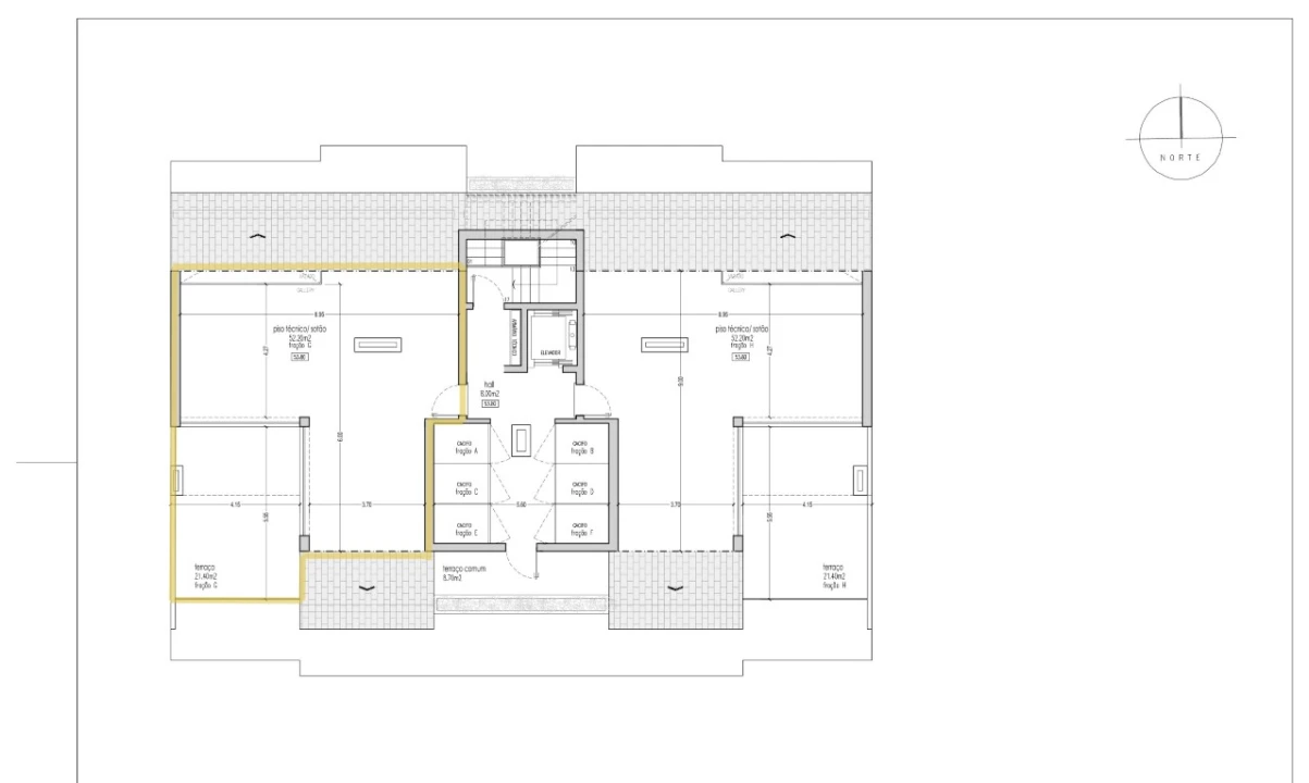 Apartamento T3 para Venda em Pinhal Novo Planta 2