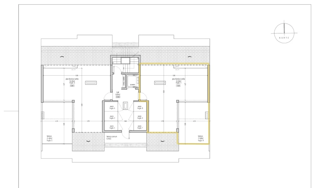 Apartamento T3 para Venda em Pinhal Novo Planta 2