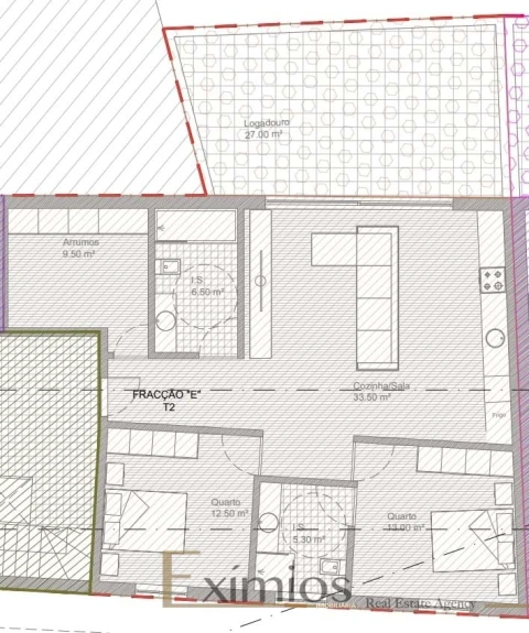 Apartamento T2 para Venda em Póvoa de Varzim, Beiriz e Argivai