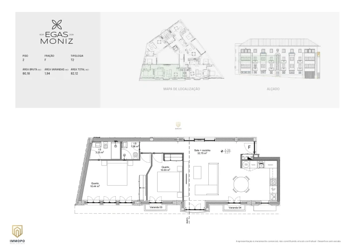 Apartamento T2 para Venda em Cedofeita, Santo Ildefonso, Sé, Miragaia, São Nicolau e Vitória Planta 1