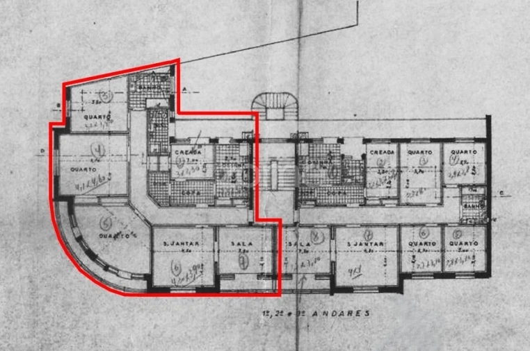 Apartamento T4 para Venda em Cedofeita, Santo Ildefonso, Sé, Miragaia, São Nicolau e Vitória Planta 1